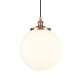A thumbnail of the Innovations Lighting 616-1PH-18-14 Beacon Pendant Antique Copper / Matte White