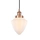 A thumbnail of the Innovations Lighting 616-1PH-12-7 Bullet Pendant Antique Copper / Matte White