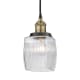 A thumbnail of the Innovations Lighting 616-1PH-10-6 Colton Pendant Black Antique Brass / Clear Halophane