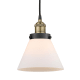 A thumbnail of the Innovations Lighting 616-1PH-10-8 Cone Pendant Black Antique Brass / Matte White