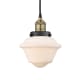 A thumbnail of the Innovations Lighting 616-1PH-10-7 Oxford Pendant Black Antique Brass / Matte White