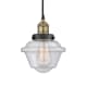 A thumbnail of the Innovations Lighting 616-1PH-10-7 Oxford Pendant Black Antique Brass / Seedy