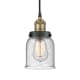 A thumbnail of the Innovations Lighting 616-1PH-10-5 Bell Pendant Black Antique Brass / Seedy