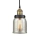 A thumbnail of the Innovations Lighting 616-1PH-10-5 Bell Pendant Black Antique Brass / Silver Plated Mercury