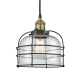 A thumbnail of the Innovations Lighting 616-1PH-10-9 Bell Cage Pendant Black Antique Brass / Clear