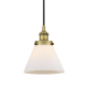 A thumbnail of the Innovations Lighting 616-1PH-10-8 Cone Pendant Brushed Brass / Matte White