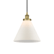 A thumbnail of the Innovations Lighting 616-1PH-15-12-L Cone Pendant Brushed Brass / Matte White