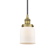 A thumbnail of the Innovations Lighting 616-1PH-10-5 Bell Pendant Brushed Brass / Matte White