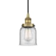 A thumbnail of the Innovations Lighting 616-1PH-10-5 Bell Pendant Brushed Brass / Clear