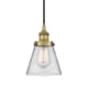 A thumbnail of the Innovations Lighting 616-1PH-10-6 Cone Pendant Brushed Brass / Clear