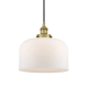 A thumbnail of the Innovations Lighting 616-1PH-12-12-L Bell Pendant Brushed Brass / Matte White