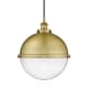 A thumbnail of the Innovations Lighting 616-1PH-16-13 Hampden Pendant Brushed Brass / Seedy