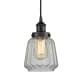 A thumbnail of the Innovations Lighting 616-1PH-12-7 Chatham Pendant Matte Black / Clear