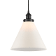 A thumbnail of the Innovations Lighting 616-1PH-15-12-L Cone Pendant Matte Black / Matte White