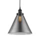 A thumbnail of the Innovations Lighting 616-1PH-15-12-L Cone Pendant Matte Black / Plated Smoke