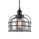 A thumbnail of the Innovations Lighting 616-1PH-10-9 Bell Cage Pendant Matte Black / Plated Smoke