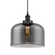 A thumbnail of the Innovations Lighting 616-1PH-12-12-L Bell Pendant Matte Black / Plated Smoke