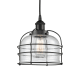 A thumbnail of the Innovations Lighting 616-1PH-10-9 Bell Cage Pendant Matte Black / Seedy