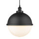 A thumbnail of the Innovations Lighting 616-1PH-16-13 Hampden Pendant Matte Black / Matte White