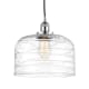 A thumbnail of the Innovations Lighting 616-1PH-12-12-L Bell Pendant Polished Chrome / Clear Deco Swirl