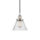 A thumbnail of the Innovations Lighting 616-1PH-10-8 Cone Pendant Polished Nickel / Seedy