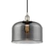 A thumbnail of the Innovations Lighting 616-1PH-12-12-L Bell Pendant Polished Nickel / Plated Smoke