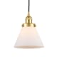 A thumbnail of the Innovations Lighting 616-1PH-10-8 Cone Pendant Satin Gold / Matte White