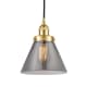 A thumbnail of the Innovations Lighting 616-1PH-10-8 Cone Pendant Satin Gold / Plated Smoke