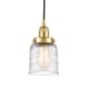 A thumbnail of the Innovations Lighting 616-1PH-10-5 Bell Pendant Satin Gold / Deco Swirl