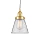A thumbnail of the Innovations Lighting 616-1PH-10-6 Cone Pendant Satin Gold / Clear