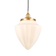 A thumbnail of the Innovations Lighting 616-1PH-17-12 Bullet Pendant Satin Gold / Matte White