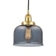 A thumbnail of the Innovations Lighting 616-1PH-10-8 Bell Pendant Satin Gold / Plated Smoke