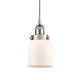 A thumbnail of the Innovations Lighting 616-1PH-10-5 Bell Pendant Brushed Satin Nickel / Matte White