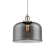 A thumbnail of the Innovations Lighting 616-1PH-12-12-L Bell Pendant Brushed Satin Nickel / Plated Smoke