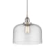 A thumbnail of the Innovations Lighting 616-1PH-12-12-L Bell Pendant Brushed Satin Nickel / Seedy