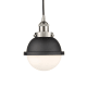 A thumbnail of the Innovations Lighting 616-1PH-10-7 Hampden Pendant Brushed Satin Nickel / Matte Black / Matte White