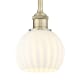 A thumbnail of the Innovations Lighting 616-1S 8 6 White Venetian Pendant Antique Brass