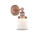 A thumbnail of the Innovations Lighting 616-1W-11-6 Canton Sconce Antique Copper / Matte White