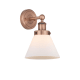 A thumbnail of the Innovations Lighting 616-1W-12-8 Cone Sconce Antique Copper / Matte White