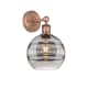 A thumbnail of the Innovations Lighting 616-1W 12 8 Rochester Sconce Antique Copper / Light Smoke