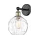 A thumbnail of the Innovations Lighting 616-1W-13-8 Athens Sconce Black Antique Brass / Clear Water Glass