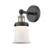 A thumbnail of the Innovations Lighting 616-1W-11-5 Canton Sconce Black Antique Brass / Matte White