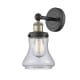 A thumbnail of the Innovations Lighting 616-1W-10-7 Bellmont Sconce Black Antique Brass / Clear