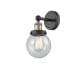 A thumbnail of the Innovations Lighting 616-1W-10-7 Beacon Sconce Black Antique Brass / Seedy