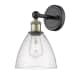 A thumbnail of the Innovations Lighting 616-1W-12-8 Bristol Sconce Black Antique Brass / Seedy