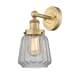 A thumbnail of the Innovations Lighting 616-1W-10-7 Chatham Sconce Brushed Brass / Clear