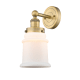 A thumbnail of the Innovations Lighting 616-1W-13-6 Canton Sconce Brushed Brass / Matte White