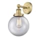 A thumbnail of the Innovations Lighting 616-1W-10-7-L Beacon Sconce Brushed Brass / Clear