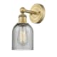 A thumbnail of the Innovations Lighting 616-1W-12-5 Caledonia Sconce Brushed Brass / Charcoal
