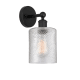 A thumbnail of the Innovations Lighting 616-1W-12-5 Cobbleskill Sconce Matte Black / Clear